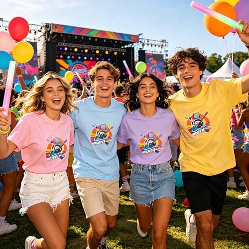 Joyclub 5 Pack Sublimation Shirts Blanks Bulk Polyester Unisex S-2XL | Wholesale crew neck short sleeve for heat transfer and vinyl; mixed sizes simplify team, event and small-batch planning gifts