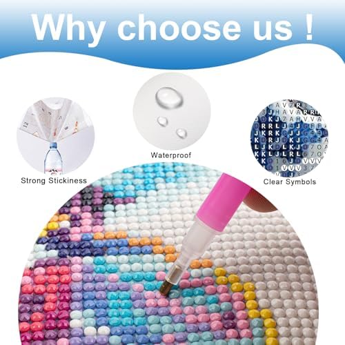 MVVMTOP Diamond Painting Kit for Adults 5D DIY Blue and White Porcelain cat and Butterfly Full Drill Round Diamond Art Kits for Beginners Crystal Rhinestone Embroidery Painting Home Wall Decor Gift