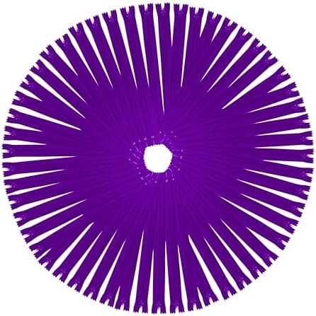 Mandala Crafts 85 PCs Purple Assorted Lengths Nylon Zippers for Sewing