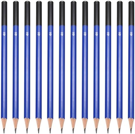 PATIKIL 4H Drawing Pencils for Sketching, 12PCS Sketch Pencils for Drawing Art Pencils Graphite Wood Pre-sharpened for Drawing Sketching Artists, 4H Pencils