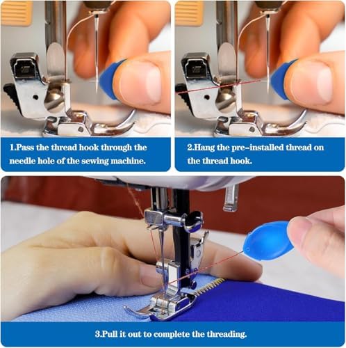 Automatic Needle Threader, 11 Pcs Sewing Needle Threaders Automatic Needle Threading Device for Sewing Embroidery Cross Stitch Craft Stitching Knitting Quilting.