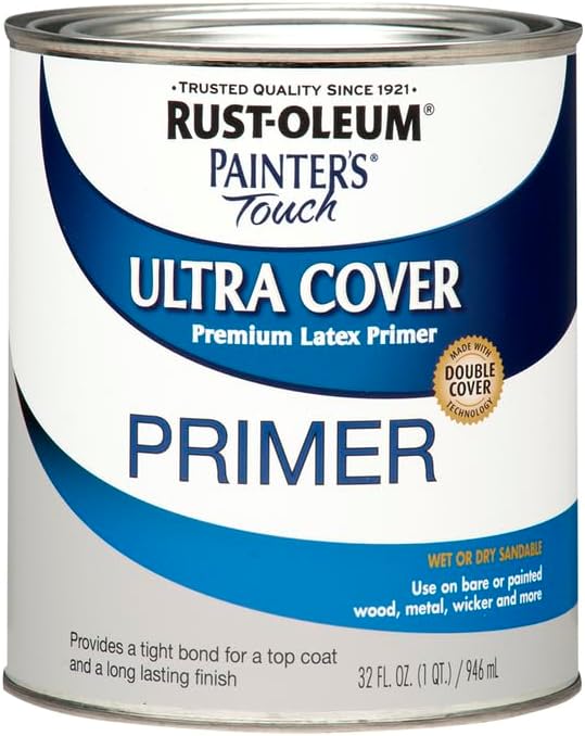 Rust-Oleum Painter's Touch Latex Primer, Flat Gray Primer