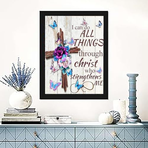 Xylogist Christ Cross Diamond Painting Kits for Adults 12X16Inch