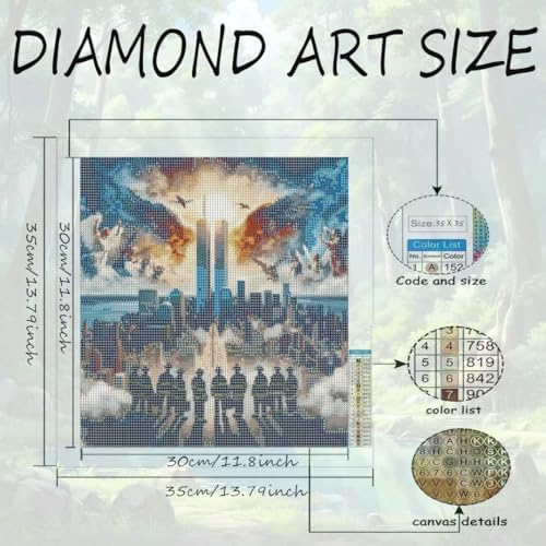 Twin Towers Angel Wings Diamond Art Kits for Adults Beginner,Full Drill 5D Diamond Painting Kits,DIY Paint By Diamonds Dot Art Painting Craft Kits For Adults Home Wall Decor 13.79 x 13.79inch
