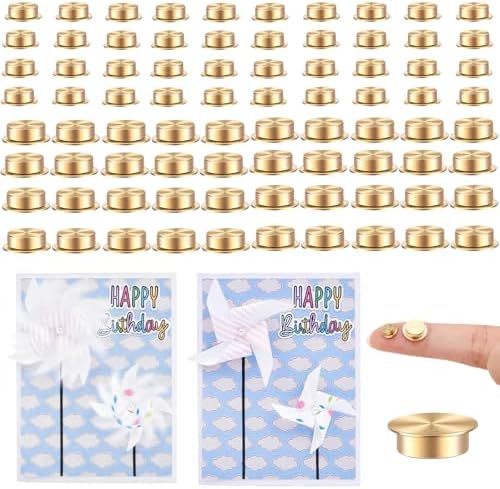 80 Pcs Mini Metal Rotating Bearings for DIY Handmade Crafts Paper Cards Scrapbooking, 360°Rotation Smooth Spin Mechanism Spinner for Jewelry Making Nail Decor Crafts Project Tools (8x10x3mm&5x7x2.5mm)
