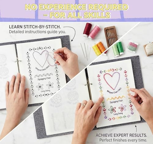 StiVerse 2026 New Embroidery Stitch Book with Detachable Fabric Pages