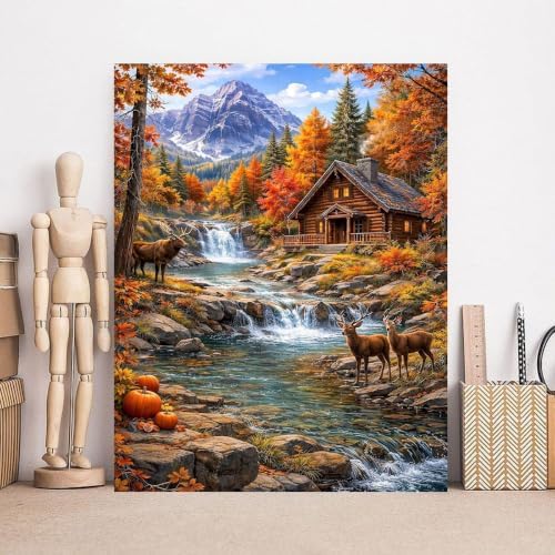 Autumn Scenery Diamond Art Kits for Adult Diamond Painting Kit for Beginner