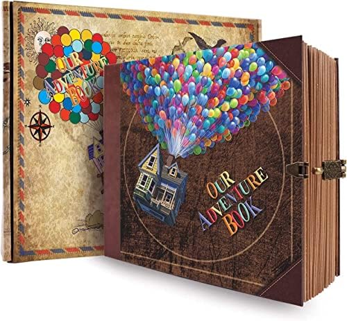 Our Adventure Book Scrapbook for Couples | Vintage DIY photo album journal for wedding, anniversary, travel memories, tickets, notes, stickers, and keepsakes