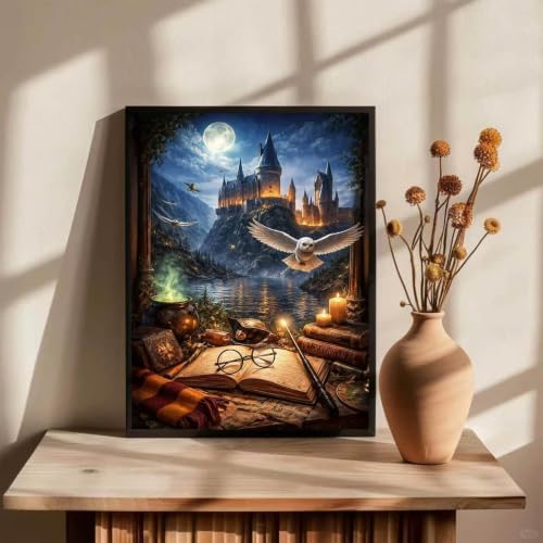 Paint by Numbers kit for Adults Magic Castle,Adult Paint by Number Kits