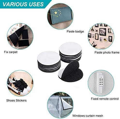 BRAVESHINE Strong Adhesive Tape - 16PCS Hook and Loop Fasteners