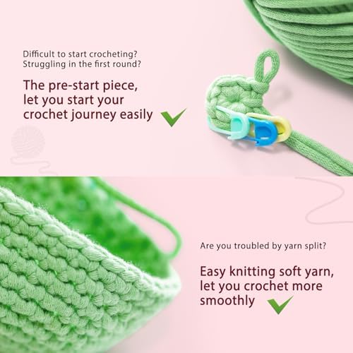CrochetBox Crochet Kit for Beginners Adults - Corgi Dog Starters Crochet Kit, Beginners Crocheting Kitting for Adults Teen, DIY Craft Gifts with Crochets Yarns, Hook, Step-by-Step Video, Instruction
