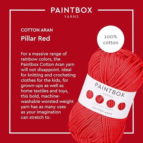Paintbox Yarns 100% Cotton Aran Yarn 1.76oz / 50g, 93yds / 85m