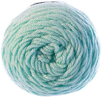 Craft County Size 4 (Medium) 100% Acrylic Fiber Yarn – Variety of Color and Pattern Options – Great for Crochet, Knitting, and Weaving (Minty)