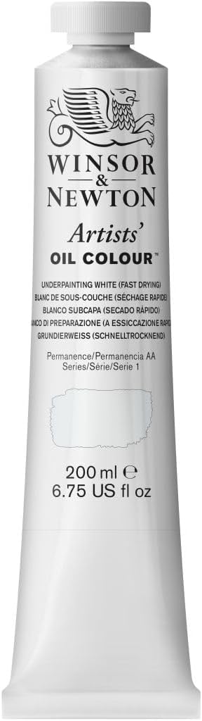Winsor & Newton Artists' Oil Paint, 200ml Tube, Underpainting White