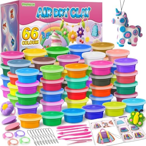 ESSENSON Air Dry Clay, 66 Colors
