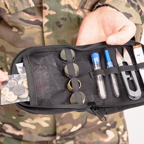 Military Sewing Kit, Army Survival Sewing Kit with Buttons for Men, Women