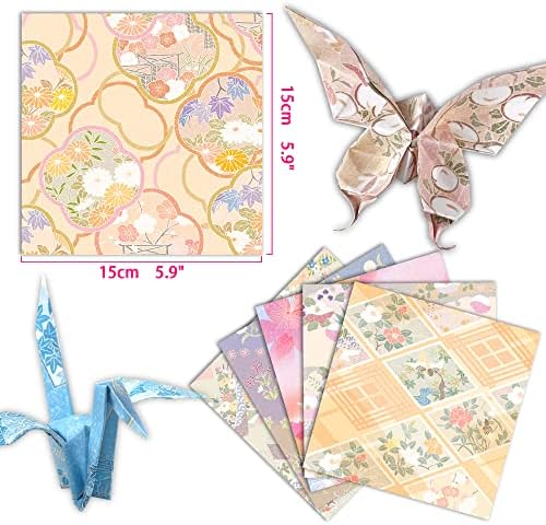 Origami Paper 6x6" Double Sided 50 Sheets 10 Colors Origami Kit,Craft Paper