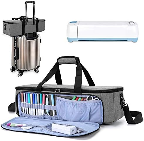 LUXJA Carrying Bag for Cricut Die-Cutting Machine and Supplies, Gray