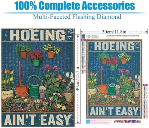 Lophomie Diamond Art Kits for Adults, 5D Gardening Diamond Painting Kits
