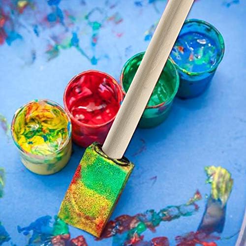 Bates- Foam Paint Brushes, 1", 75 Pack, Black Sponge Brushes for Painting, Sponge Paint Brush