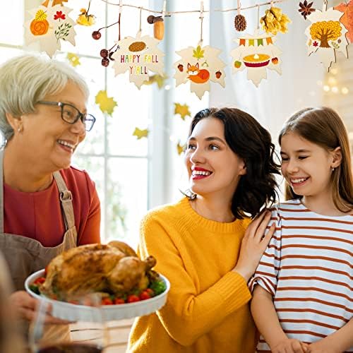Large Size 7inch WoodenThanksgiving Ornaments to Paint, DIY Blank Unfinished Maple Leaf Wood Ornament for Crafts Autumn Hanging Decorations School Decoration(10PCS)