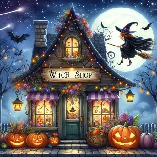 Halloween Diamond Art Kits for Adults,Diamond Painting Kits for Beginner 5D