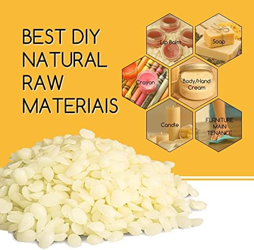 TRINIDa White Beeswax Pellets 10LB, Organic White Beeswax, Beeswax for Candle Making, Body, Skin Care DIY, Lip Balm and Soap Making Supplies