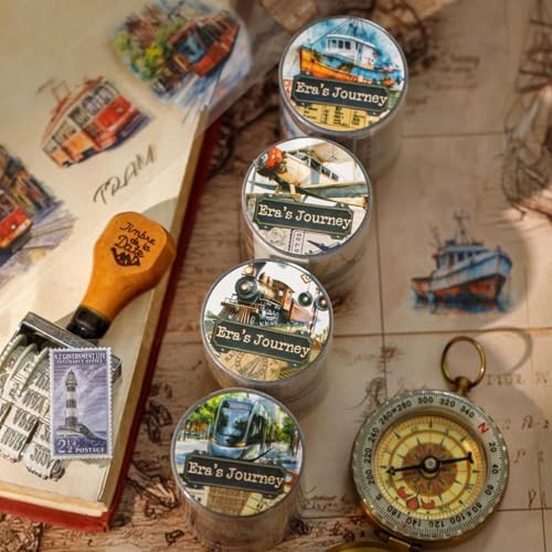 PET Tape Stickers for Scrapbooking Supplies, Ship Journal Stickers for DIY