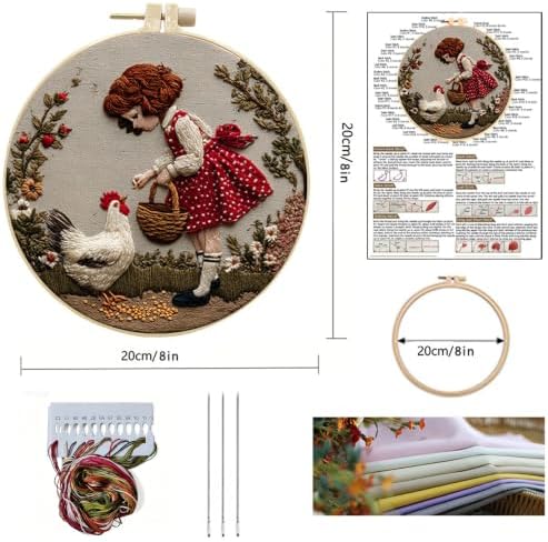 Embroidery Kit for Adult Craft Lovers, Embroidery DIY Starter Kit