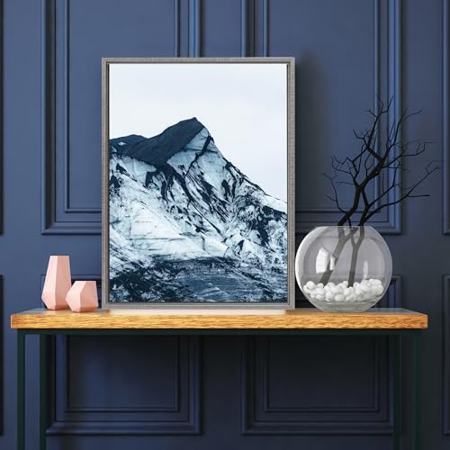 Pixy Canvas Floater Frame 6x9 for 3/4 (0.75) inch Deep Canvas Paintings/Canvas Prints/Wood Canvas Panels/Wall Art/Wall Decor/Home Decor/Artwork (Antique Silver, 6 x 9 inch, Portrait)