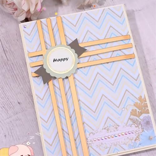 Scrapbooking Die-Cuts for Card Making, Christmas Metal Cutting Dies, Paper Craft Punch Template, Background Embossing Stencils, DIY Album Décor (Card Border-14x10.1cm)