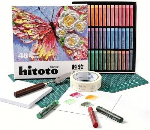 rubens 81 PCS Macaron Soft Oil Pastels Kit for Beginner Drawing