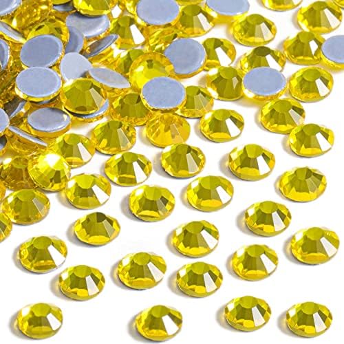 Beadsland Hotfix Rhinestones Bulk, Lemon Yellow, SS6, 14400pcs