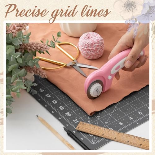 Teenyyou 24" L x 18" W Self Healing Foldable Cutting Mat, Dark Gray