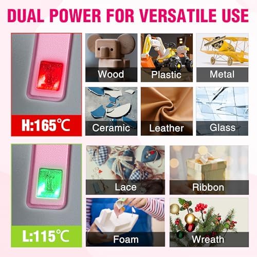 WORKPRO 7.2V Cordless Hot Glue Gun, 30s Fast Preheating, 50 Glue Sticks