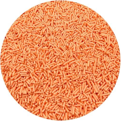 150g Fake Sprinkles Resin Sprinkles Clay Sprinkles Fake Candy Sprinkles Polymer Sprinkles Polymer Clay Slices for Resin Nail Slime Scrapbook DIY Art Crafts Making(240-light Orange)