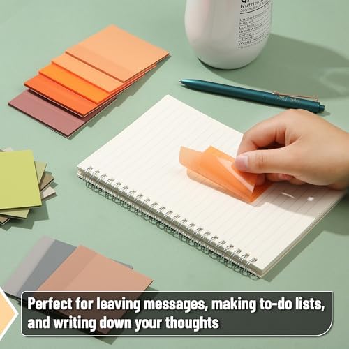 Mr. Pen- Transparent Sticky Notes, 3" x 3", 12 Pads, 600 Sheets | See Through Self-Adhesive Notes for Bible Journaling and Studying, Water-Resistant, Easy to Peel, Clean Removal