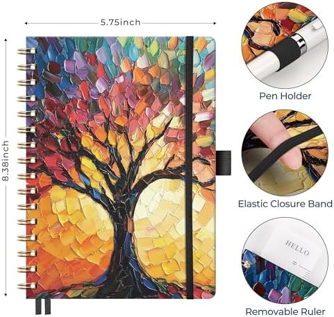 AHGXG Graph Grid Paper Notebook, 160 Pages, A5 Medium Size (5.7'' x 8.3'')