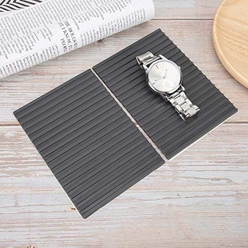 2 PCS Watch Repair Mat, Rubber Repair Pad, Maintenance Work Station Pad Accessories, Work Mat for Watchmakers, Crafts, Electronics