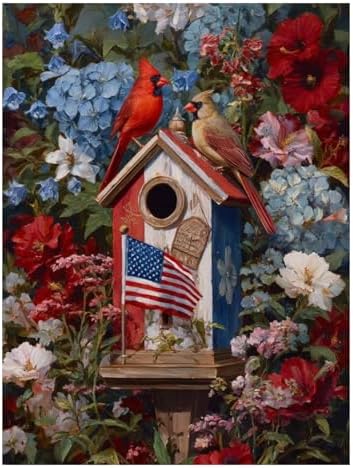 XTCIXAL Diamond Art Kits for Adults, Cardinal Diamond Painting, 12x16 Inch