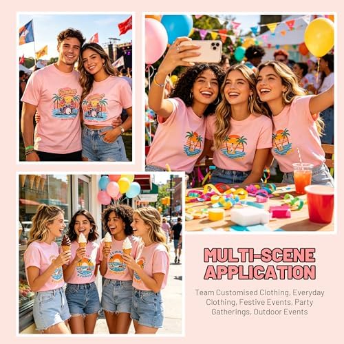 Joyclub 5 Pack Sublimation Shirts Blanks Bulk Polyester Unisex S-2XL | Wholesale crew neck short sleeve for heat transfer and vinyl; mixed sizes simplify team, event and small-batch planning gifts