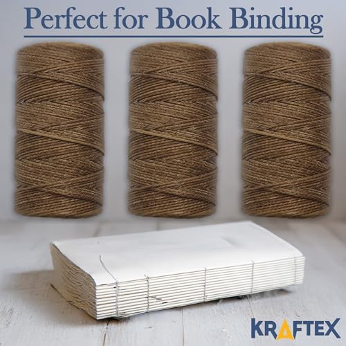 Waxed Thread 3X Wax Thread, 65 Yardx0.8mm Wax String, 150D Waxed Leather String in Brown Perfect Dream Catcher Supplies