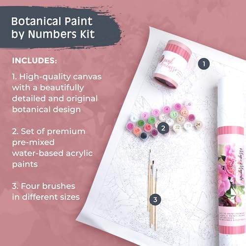 Pink Picasso Paint by Number Kit, for Adults & Teens,16x20, Magic Magenta