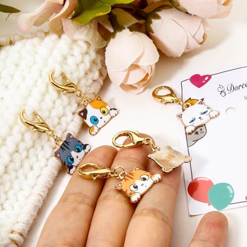 DoreenBeads Cat Stitch Markers for Crocheting and Knitting