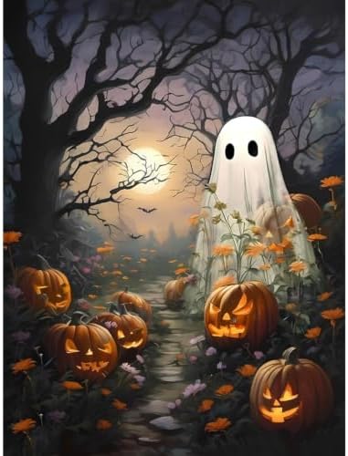 Halloween Paint by Numbers Kit for Adults,Ghost Paint by Number 12x16 in