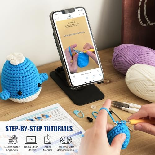 Beginner Crochet Kit for Adults - Crochet Animal Amigurumi Starter Kit