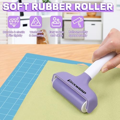 TECKWRAP Brayer Roller Set for Vinyl DIY Crafts - 4 PCS