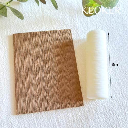 KEOKER Polymer Clay Texture Roller, Polymer Clay Roller for Making Earrings, Like Polymer Clay Texture Sheets, Great Work with Polymer Clay Cutters (Stripe)