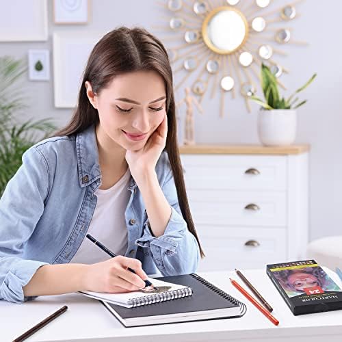 MARTCOLOR 24 Colors Skin Tone Colored Pencils for Portraits | Oil Color Pencils for Drawing, Sketching, Adult Coloring, Shading & Blending, Artist Pencils for Beginners, Artists