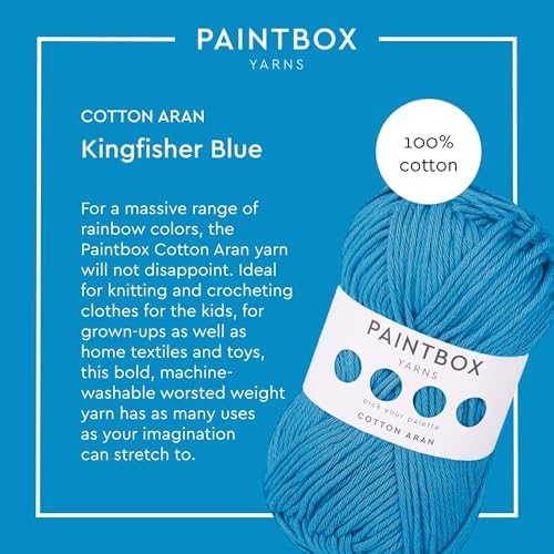 Paintbox Yarns 100% Cotton Aran Yarn 1.76oz / 50g, 93yds / 85m